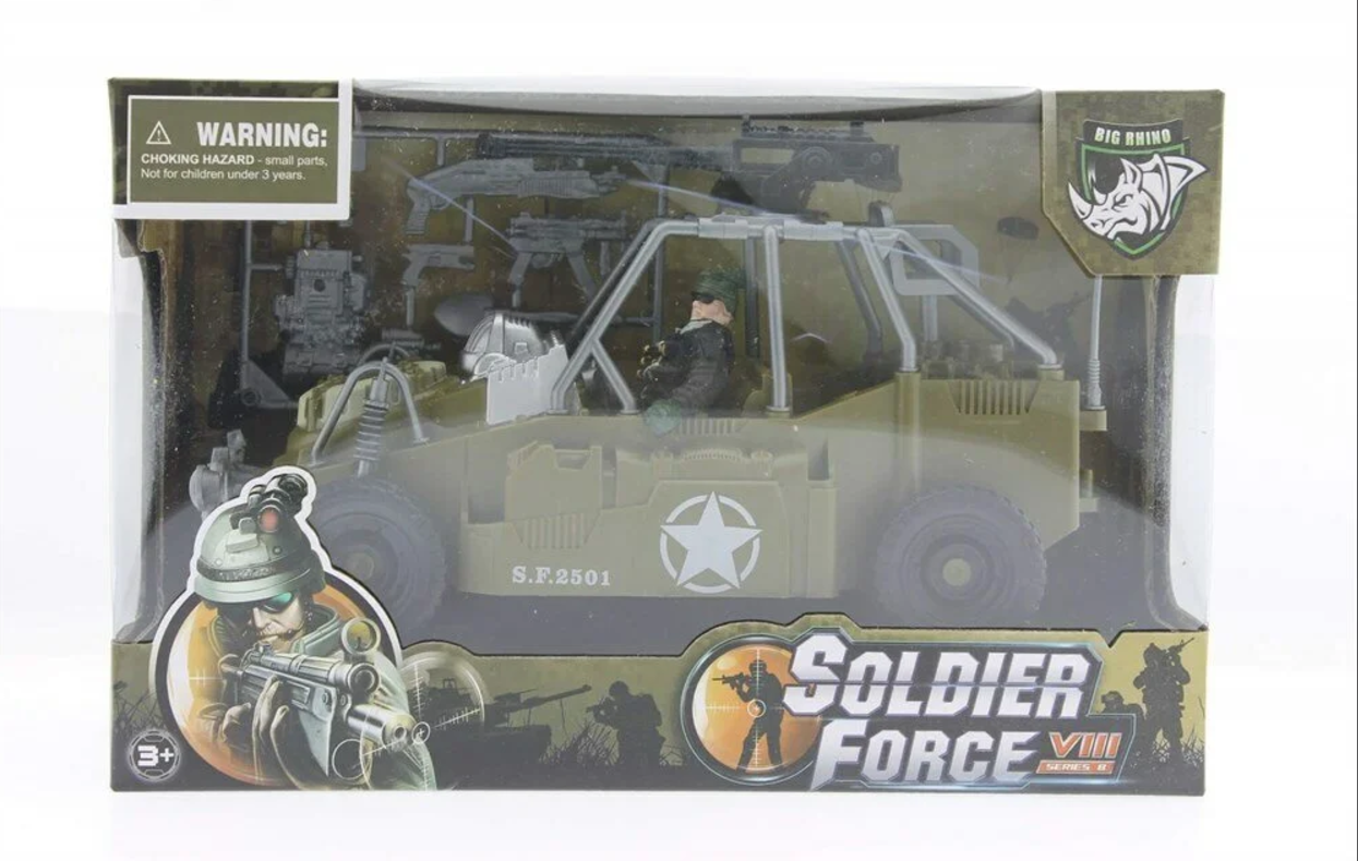 Combat Force Figür ve Askeri Buggy