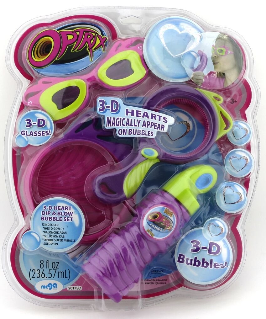 Optrix 3D Bubbles Set Kalp Efektli 20175 D