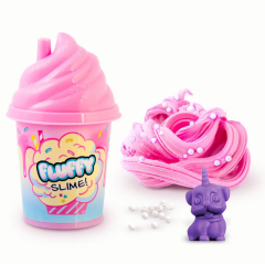 Fluffy Slime Marshmallow Dokulu Pembe