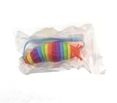 Kıvrılabilen Renkli Plastik Salyangoz Anahtarlık Turuncu