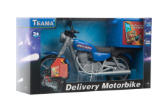 Model Plastik Mavi Kurye Motorsikleti
