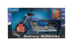 Model Plastik Mavi Kurye Motorsikleti