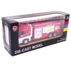 Die Cast Model Çek Bırak Merdivenli İtfaiye Kamyonu