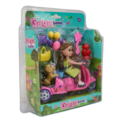 Gaga Love Hayvanlarıyla Pembe Motor Gezisi