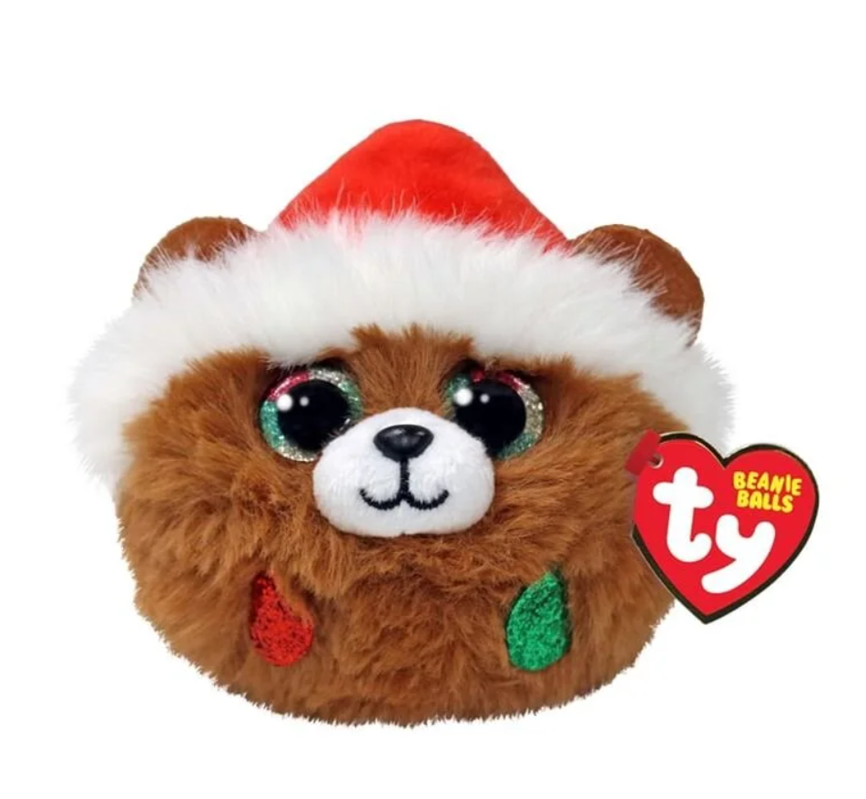 Ty Beanie Balls  Peluş Yılbaşı Ayısı Pudding 7 cm