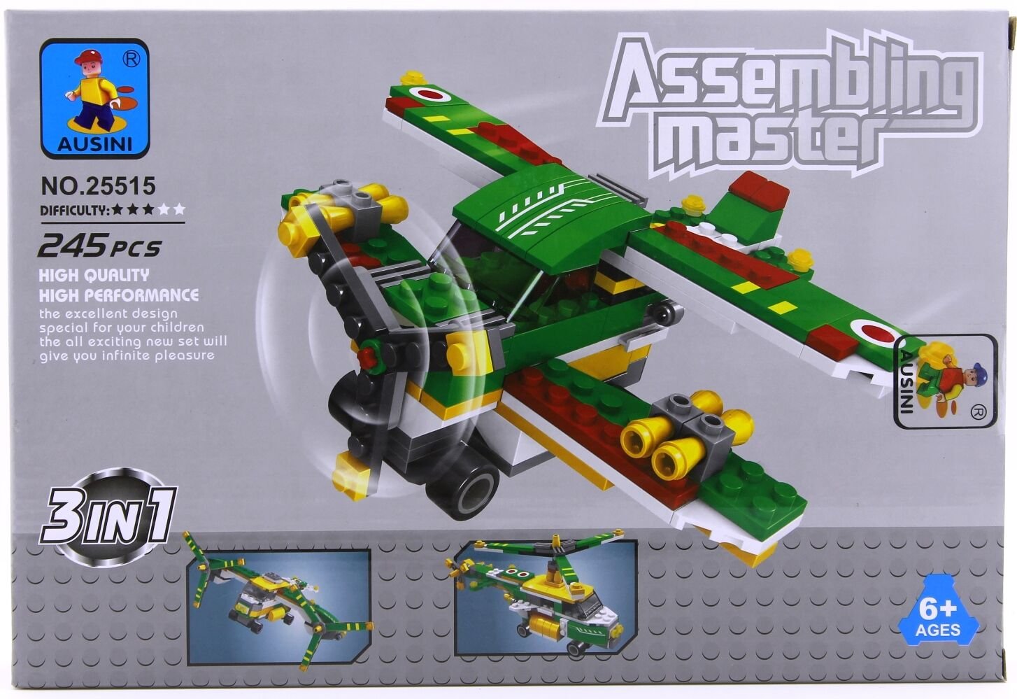 Ausini Askeri Set 3İn1 245 Parça