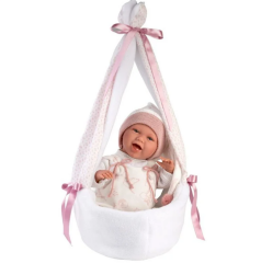Llorens Yenidoğan Salıncaklı Gülen Bebek  42 cm