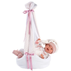 Llorens Yenidoğan Salıncaklı Gülen Bebek  42 cm