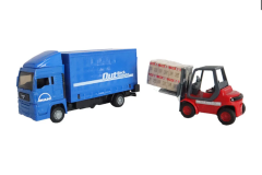 Man Mavi Kamyon ve Forklift