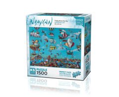KS Puzzle 1500 Parça Nbaylan Flying Above the City
