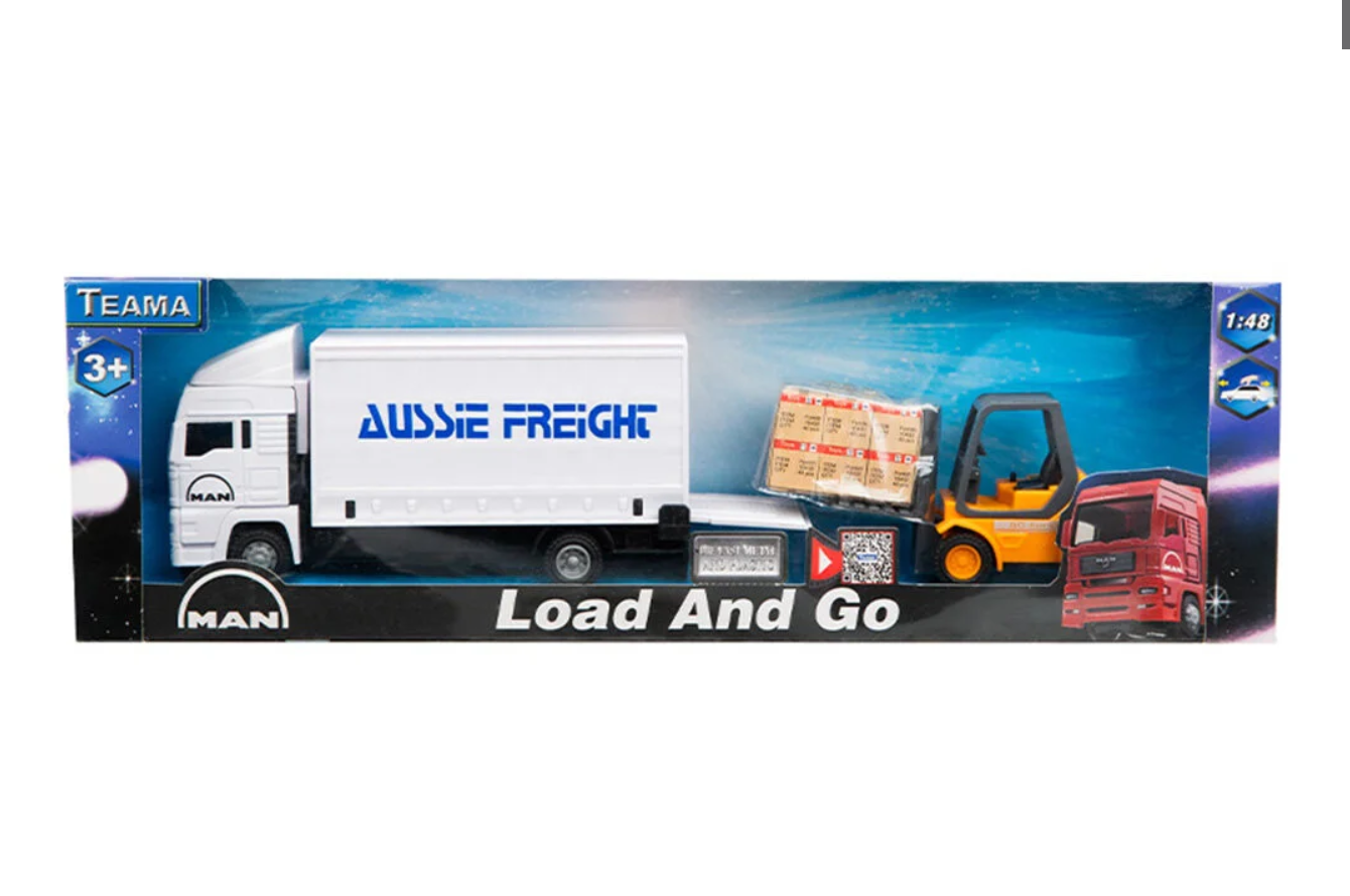 Man Beyaz Kamyon ve Forklift