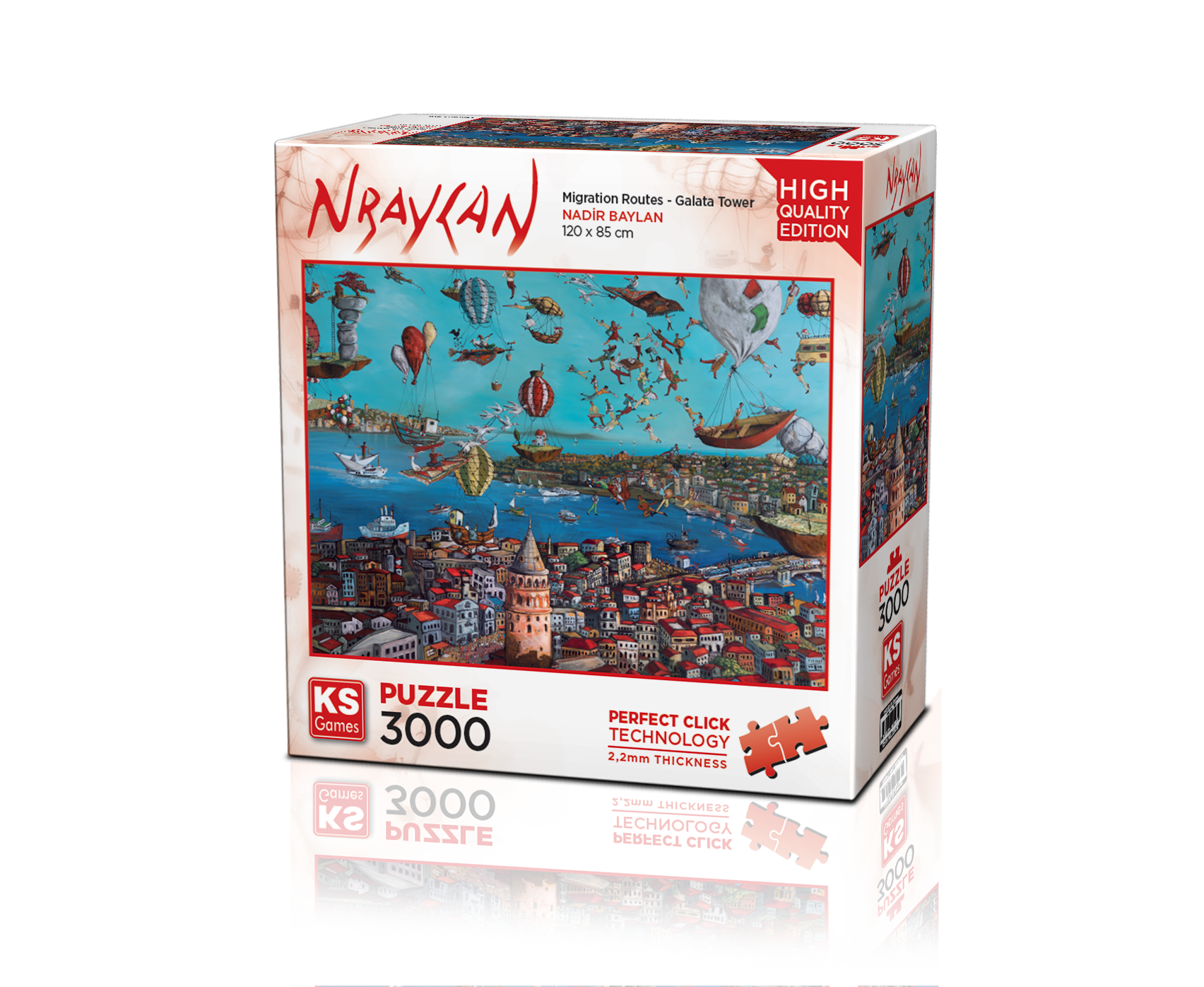 KS Puzzle 3000 Parça Nbaylan Migration Routes-Galata Tower