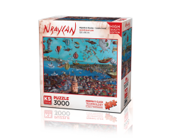 KS Puzzle 3000 Parça Nbaylan Migration Routes-Galata Tower