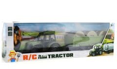 Uzaktan Kumandalı Saman Balyası Taşıyan Romörklü Traktör