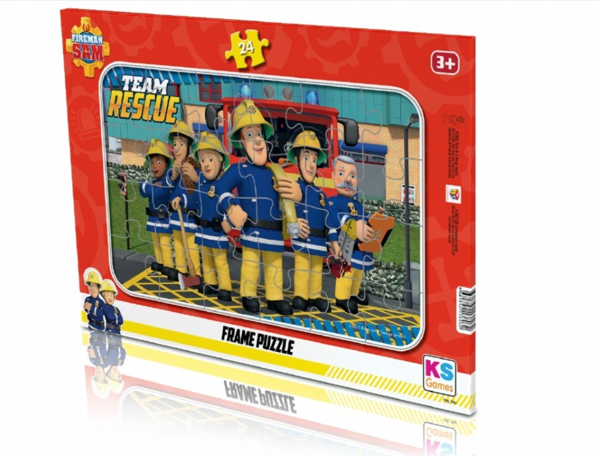 KS Puzzle 24 Parça Fireman Sam Frame Puzzle