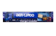 Kutulu Sürtmeli Forklift ve Mavi Konteynır Tır