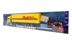 Kutulu Sürtmeli Forklift ve Sarı Konteynır Tır