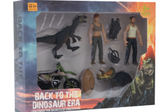 Kadın Erkek Figürlü Motorsiklet ve Dinozor Yumurtalı Oyun Seti