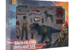Erkek Figürlü Dinozorlu ve Aksesuarlı Oyun Seti
