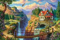 KS Puzzle 500 Parça House On The Cliff