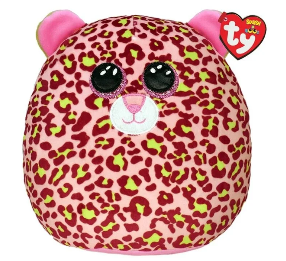 Ty Squishy Beanies Yastık Pembe Leopar Lainey 26 cm