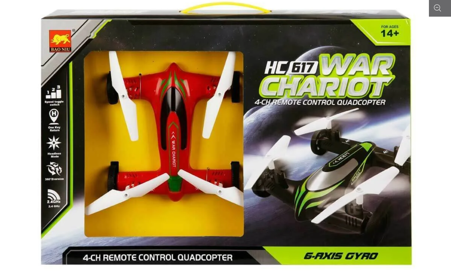 Uzaktan Kumandalı Şarjlı Kırmızı Araba / Quadcopter