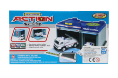 Express Wheels Metal Araçlı Çantalı Polis Seti