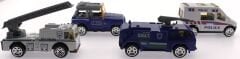 4'Lü Die Cast Polis Seti