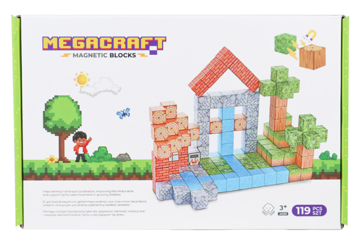 Megacraft Orman ve Ev Temalı Mıknatıslı Bloklar 119 Parça