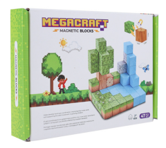 Megacraft Orman Temalı Mıknatıslı Bloklar 47 Parça