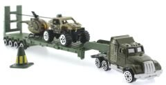 Tır Arazi Aracı ve Helikopterli Metal Askeri Araç Seti