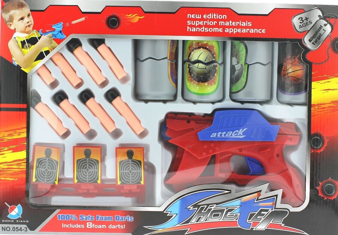 Shoter Hedefli Mermili Dart Tabancası