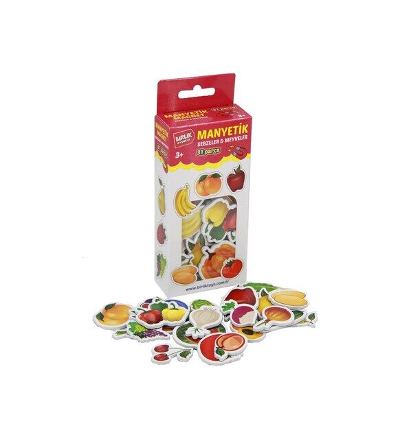 Manyetik Eva Sebzeler ve Meyveler 31 Parça