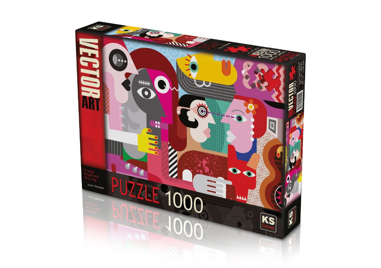 KS Puzzle 1000 Parça Strange People And Dirty Dog