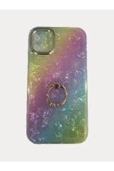 Iphone 11 Yüzüklü Renkli Silikon Kılıf