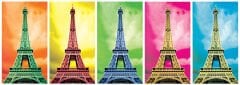 KS Puzzle 1000 Parça Panoramik Pop Art Eyfel Kulesi