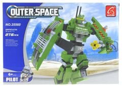 Ausini Outer Space 276 Parça Yeşil Robot
