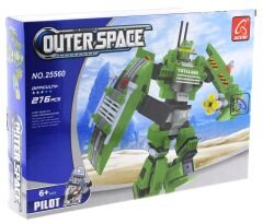 Ausini Outer Space 276 Parça Yeşil Robot