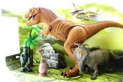 4lü sesli dinozor  oyun seti