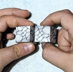 Megacraft 9 Parça Koyu Gri Taş Blok