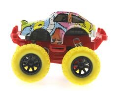 Die Cast Çizgi Film Desenli Sarı Teker Araba