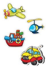 KS  Baby Puzzle 4 in1 Ulaşım / Transportation