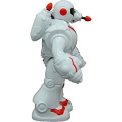 Füze Atan Sesli ve Işıklı Robot Kırmızı-Beyaz