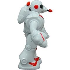 Füze Atan Sesli ve Işıklı Robot Kırmızı-Beyaz