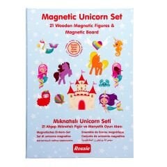 Rossie Ahşap Mıknatıslı Unicorn Seti ve Oyun Alanı
