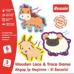Rossie Ahşap İp Geçirme El Becerisi Oyunu Seri 1
