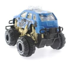 Çek Bırak Mini Off Road Mavi Polis Aracı