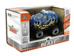 Çek Bırak Mini Off Road Mavi Polis Aracı