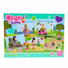 Gaga Love Hayvanlarıyla Motor Gezisi kutulu Pembe motor