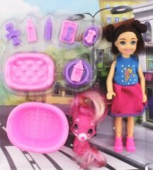 Baonier Kız Bebek Evcil Hayvan Seti